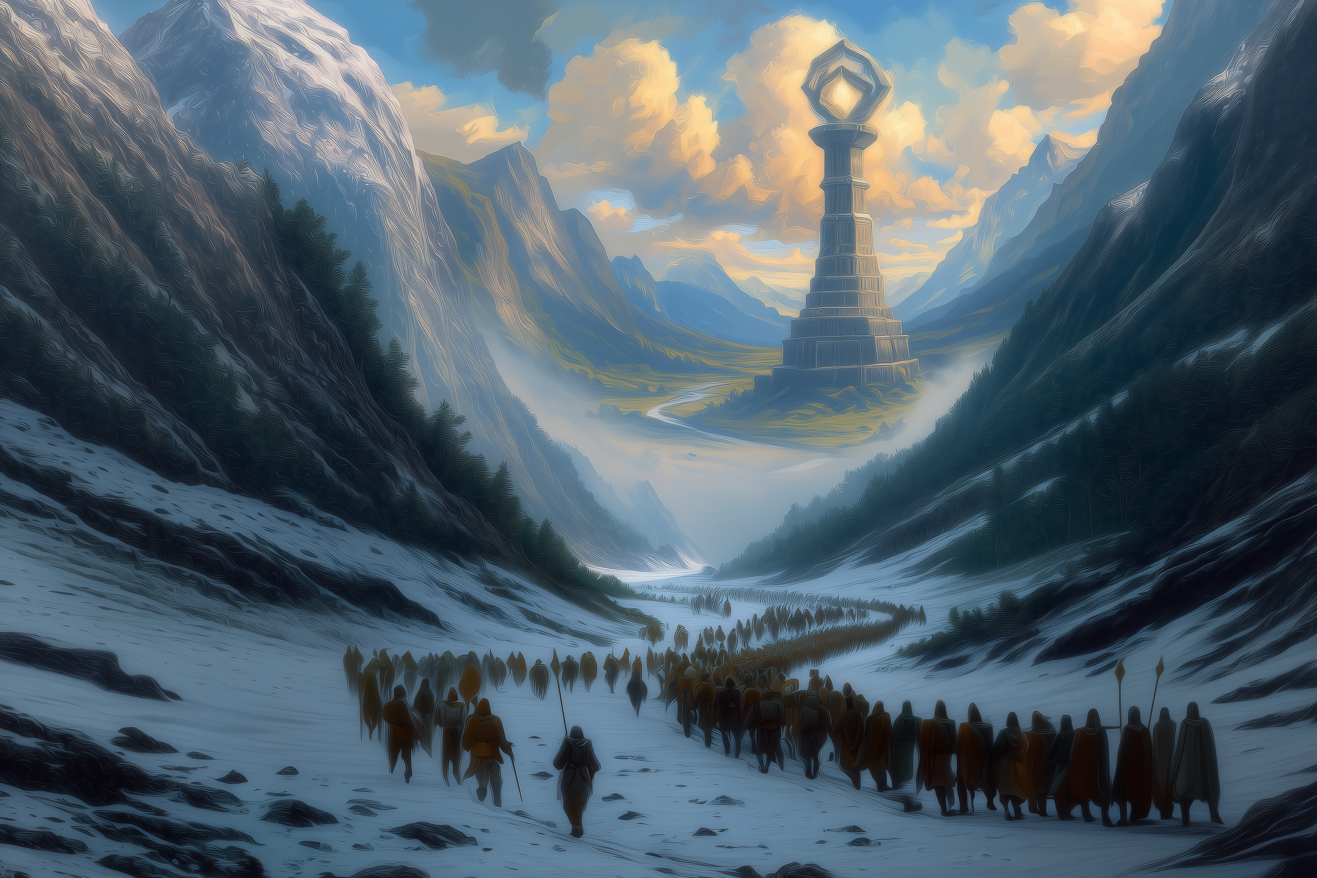 Troops Moving to a Hyperstructure